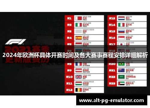 2024年欧洲杯具体开赛时间及各大赛事赛程安排详细解析 2024年欧洲杯具体开赛时间及各大赛事赛程安排详细解析