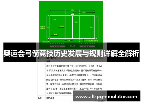 奥运会弓箭竞技历史发展与规则详解全解析