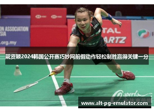 戴资颖2024韩国公开赛巧妙网前假动作轻松制胜赢得关键一分